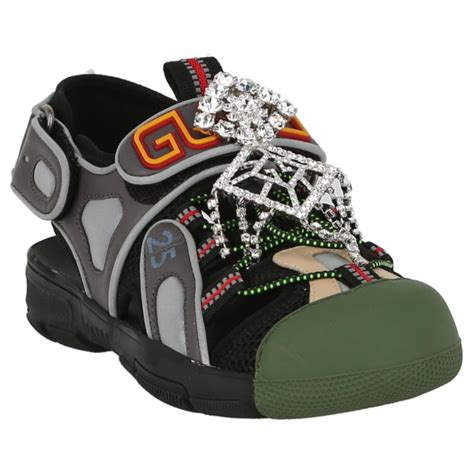 gucci mesh sandals|Gucci slippers women.